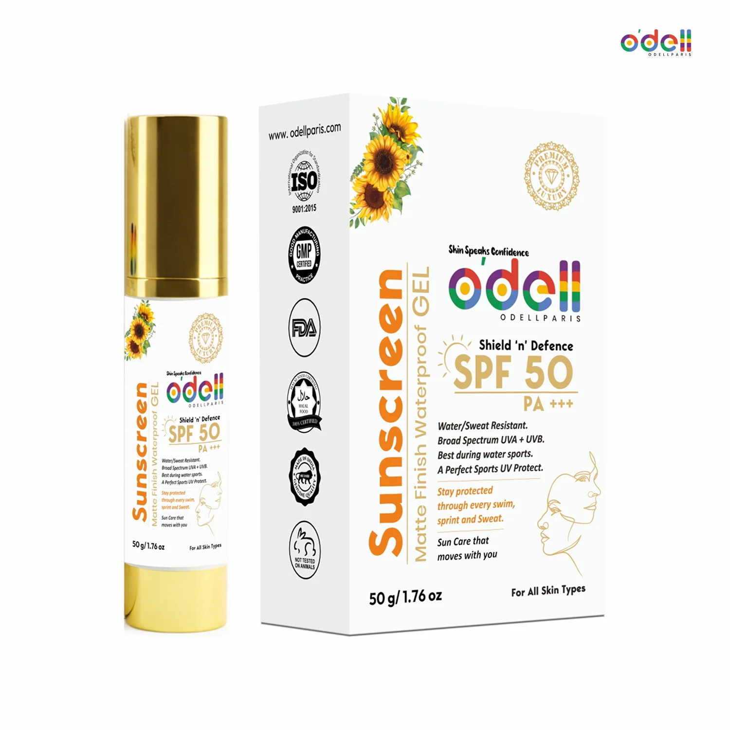 Shield ’n’ Defence SPF 50 PA+++ Matte Finish Waterproof Gel Based Sunscreen - Image 3