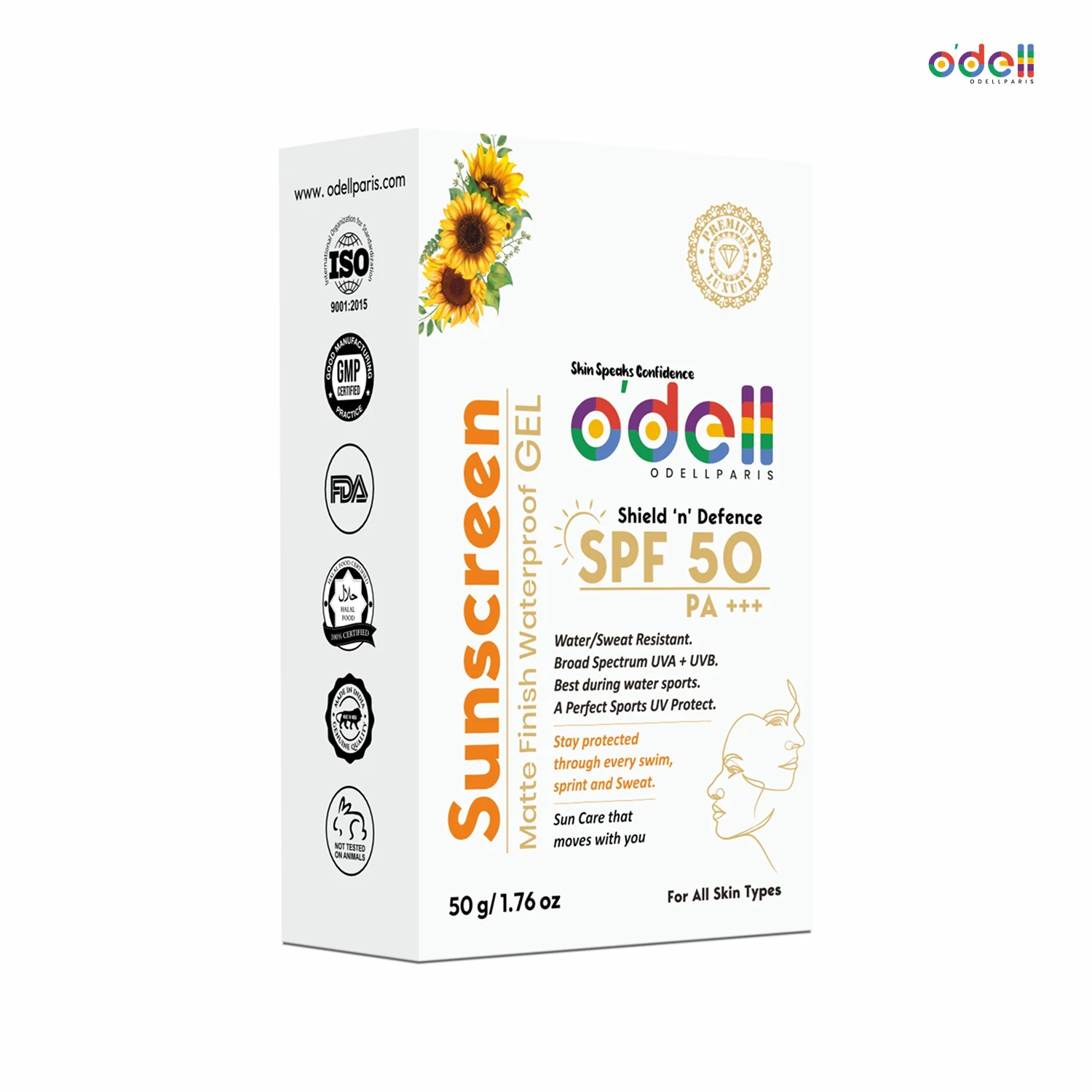 Shield ’n’ Defence SPF 50 PA+++ Matte Finish Waterproof Gel Based Sunscreen - Image 4