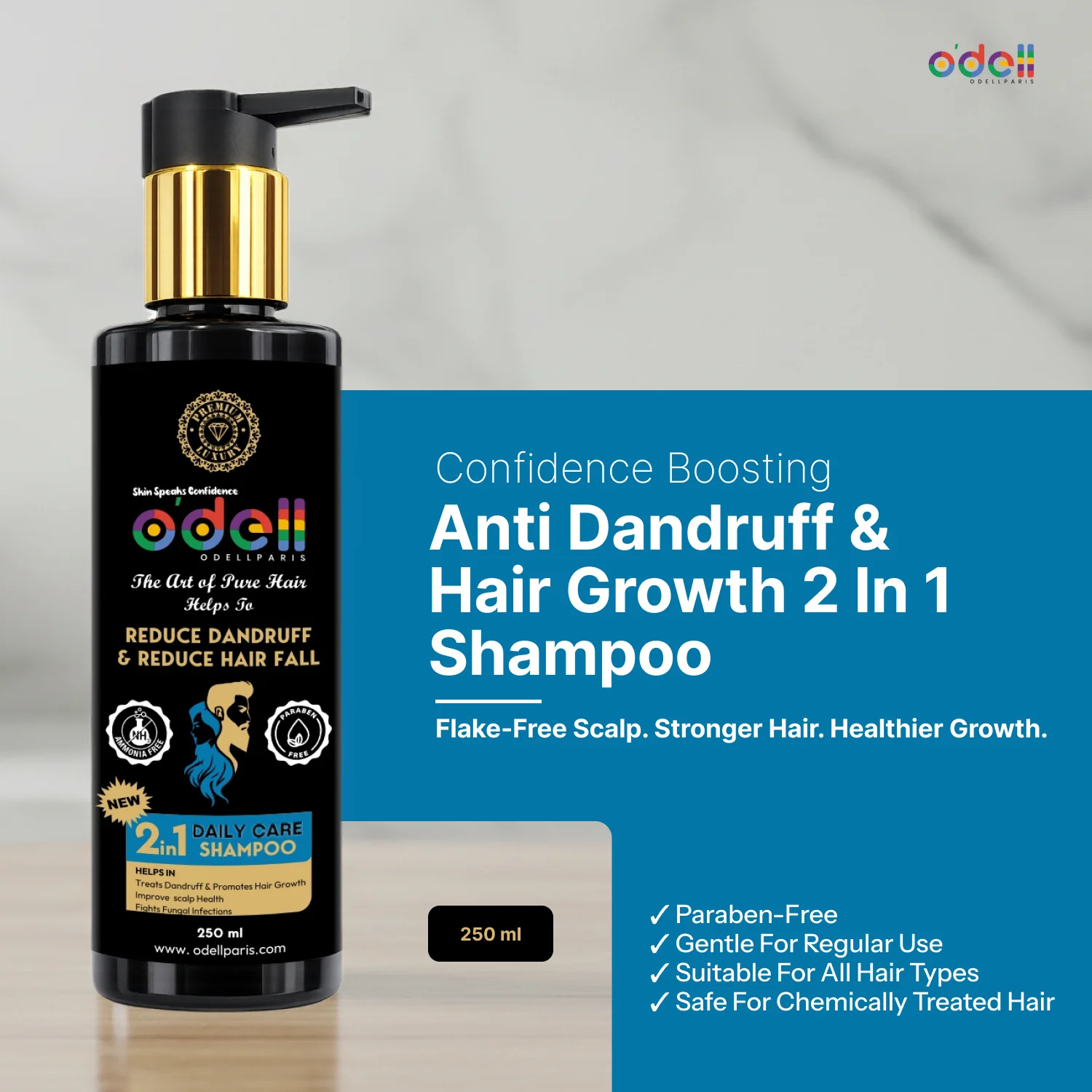 Reduce Dandruff & Hair Fall Paraben Free 2-in-1 Shampoo