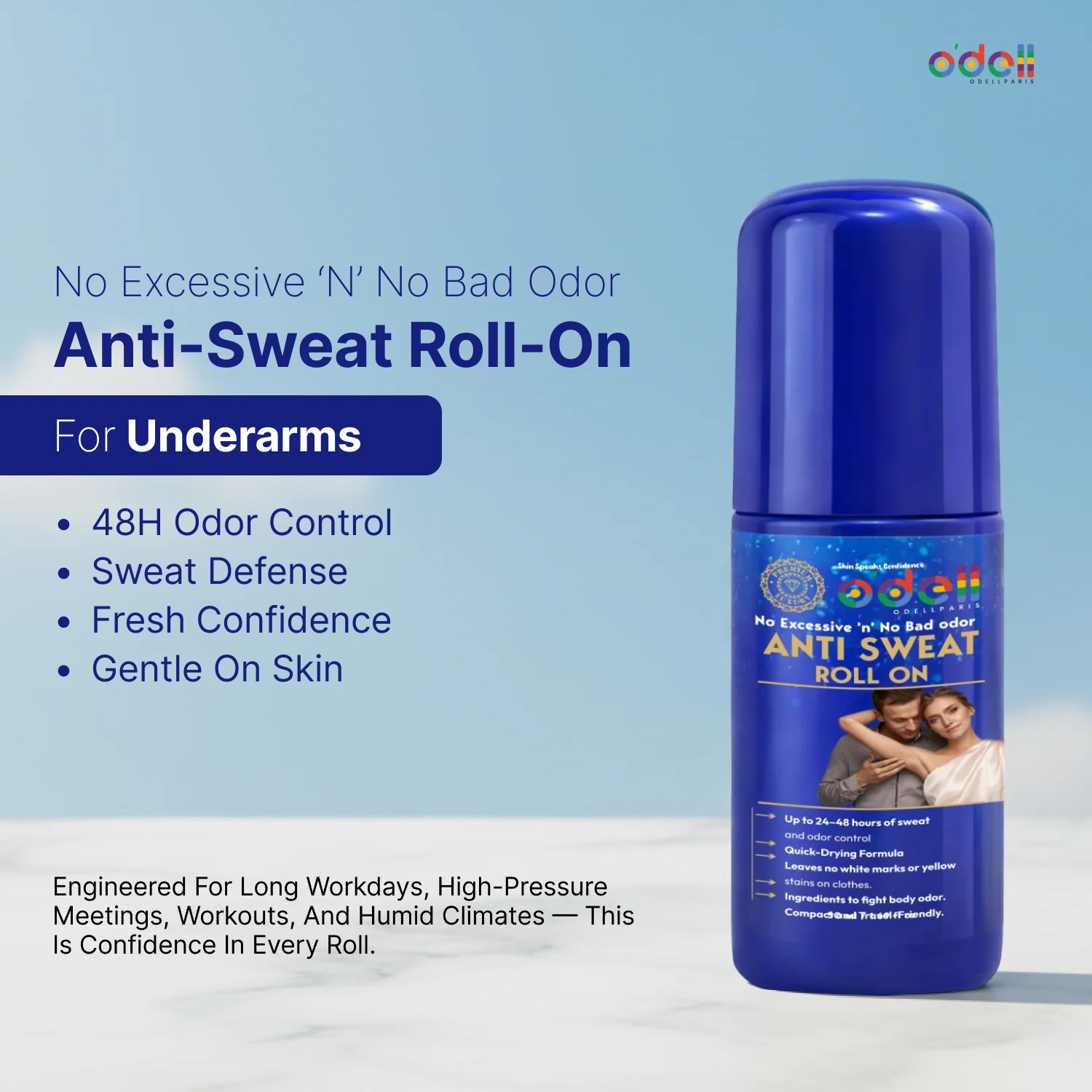 No Excessive ‘n’ No Bad odor Anti-Sweat  Roll-On