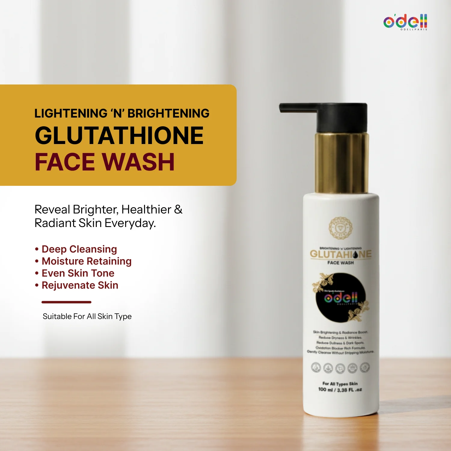 Brightening ‘n’ lightening Glutathione Face Wash