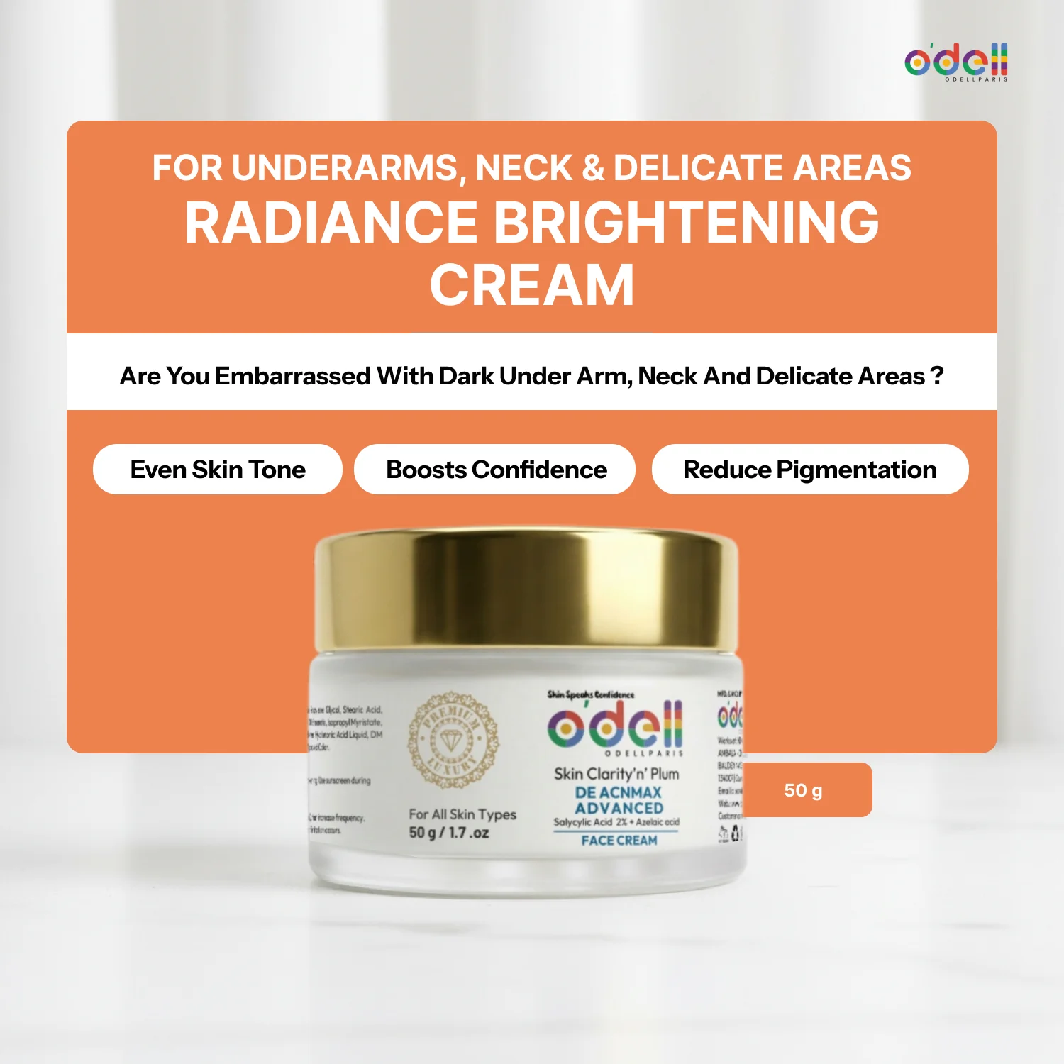 Radiance Brightening Underarms & Neck  Cream