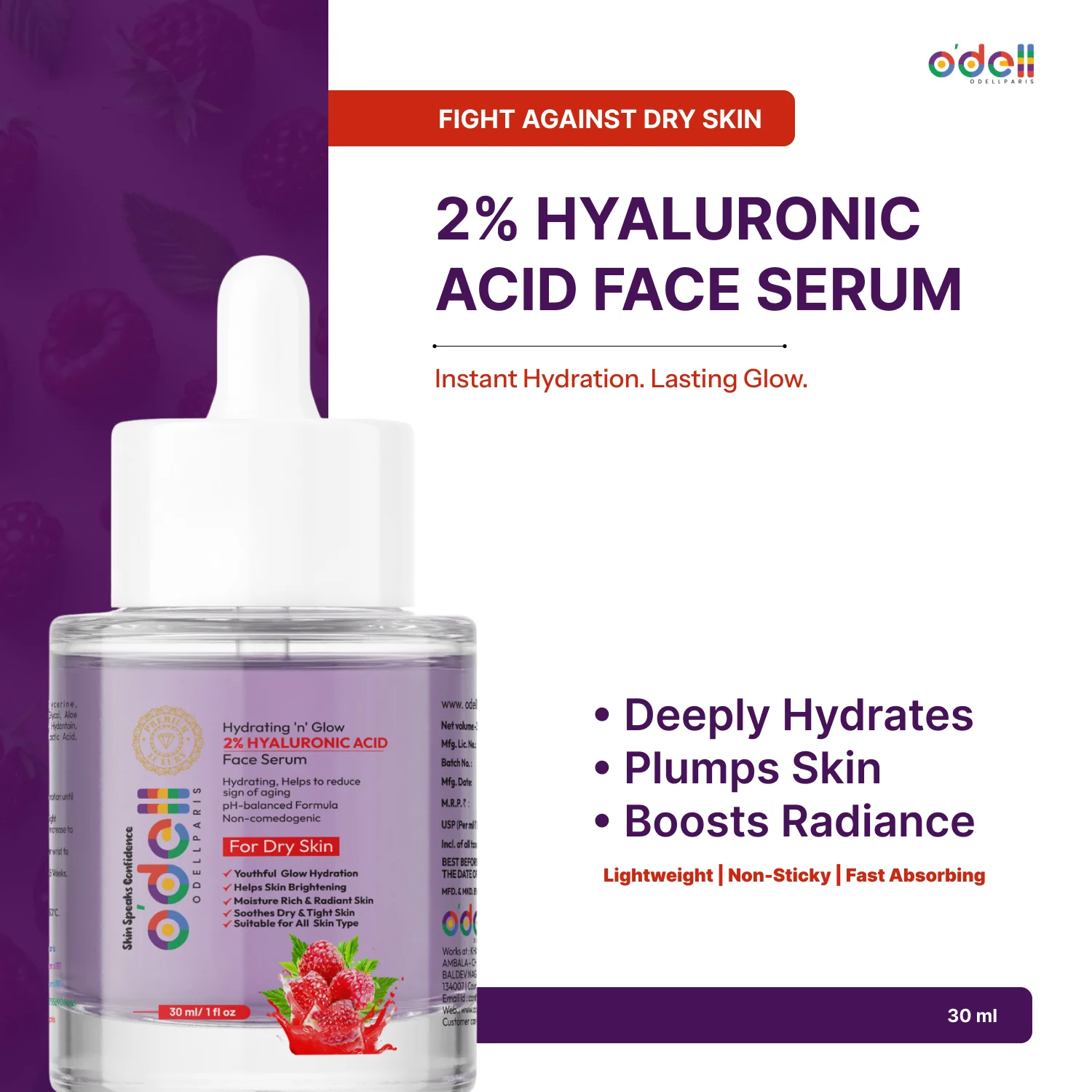 Hydrating ‘n’ Glow 2% Hyluronic Acid Face Serum