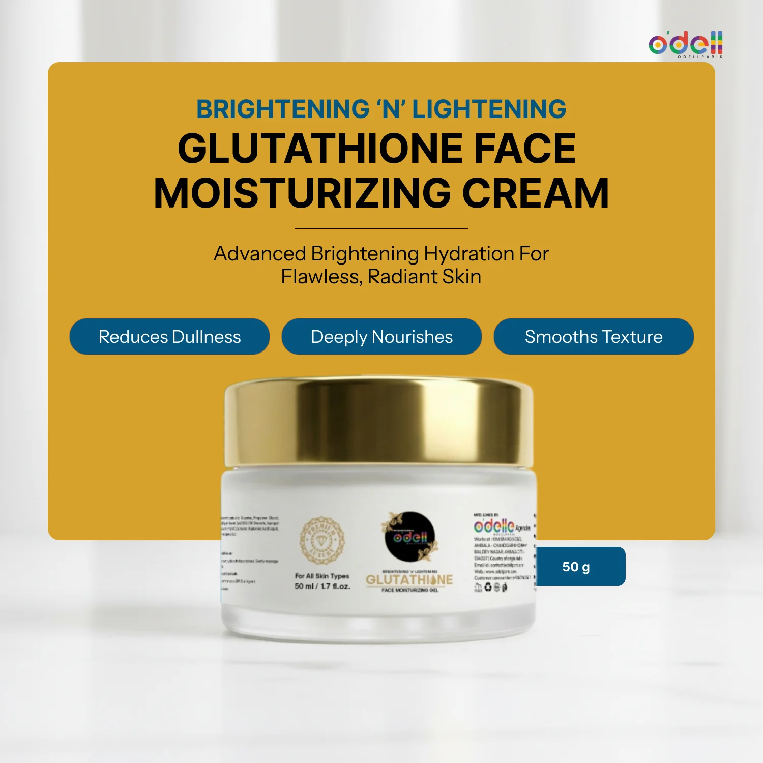 Brightening ‘n’ lightening Glutathione Face Moisturizer