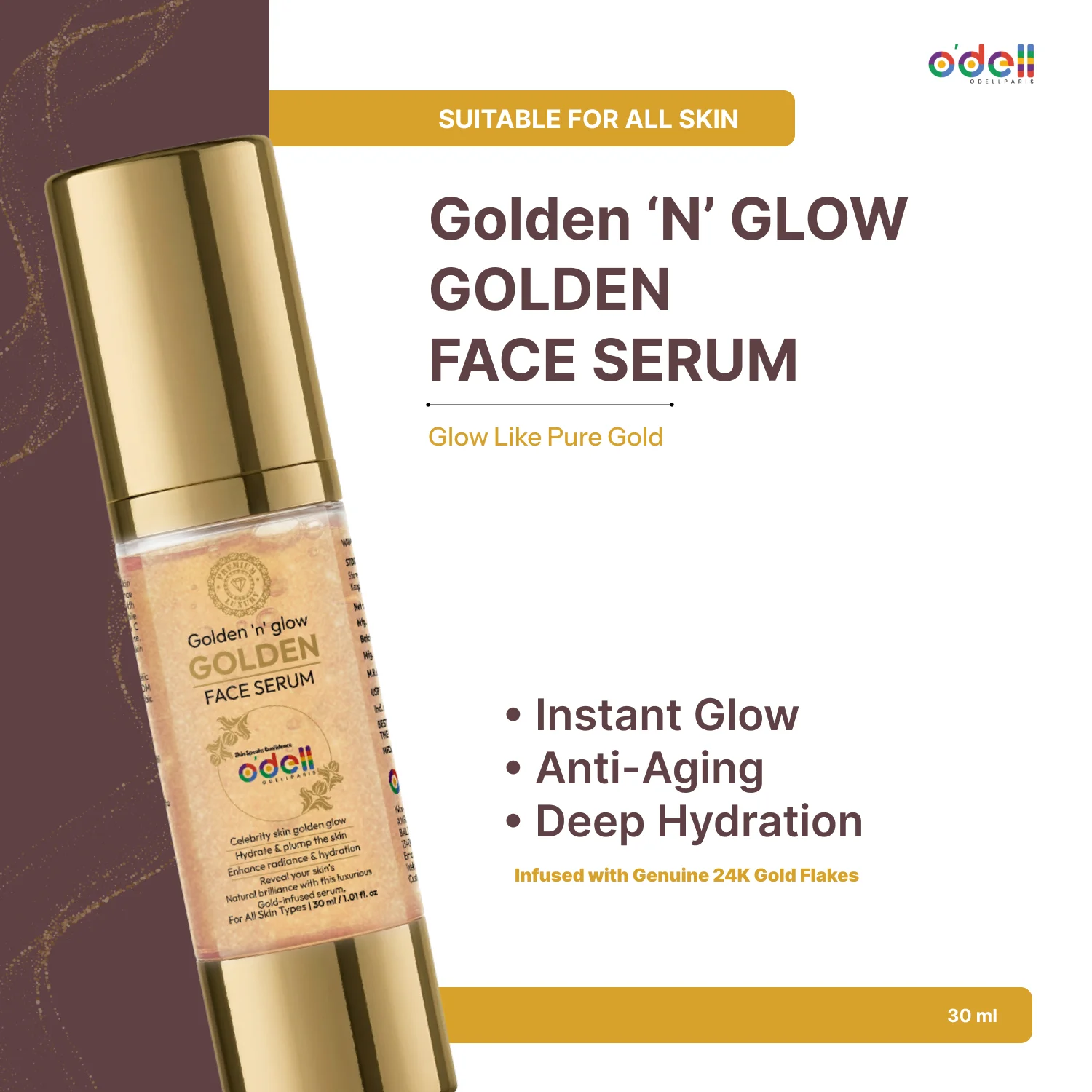 Golden ‘n’ Glow 24K Gold Flakes Face Serum