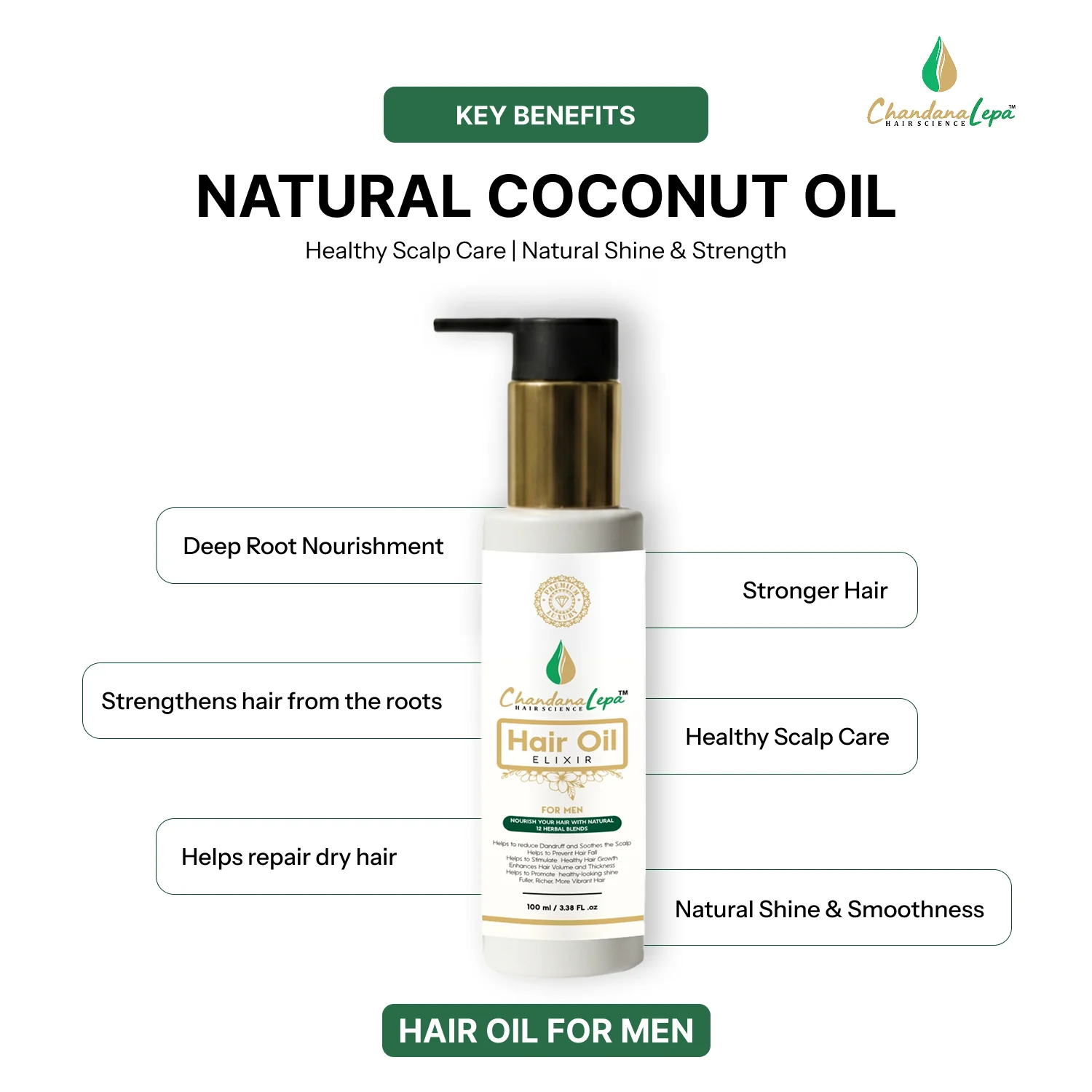 Chandana Lepa Hair Oil Elixir for Men - Image 6