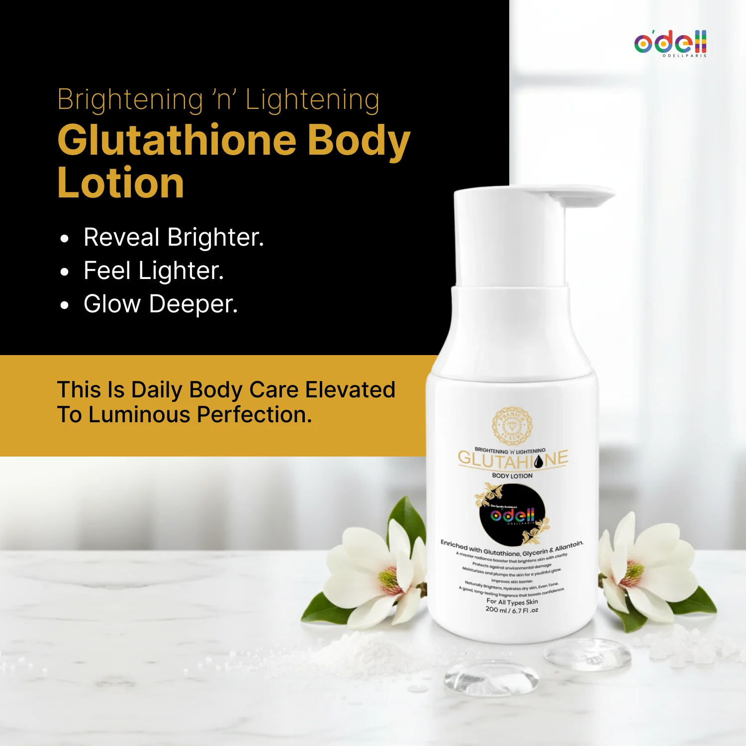 Brightening ’n’ Lightening Glutathione  Body Lotion